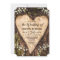 Wood Bark Baby Breath Heart Rustic Wedding