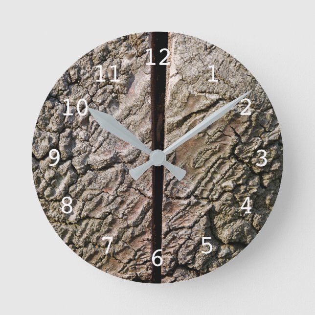 Wood bark clock (Front)