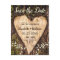 Wood Bark Heart Baby Breath Wedding Save The Date