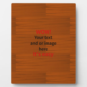 Wood Base Lyer Add Your own Text Plaque