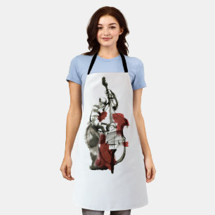 Wood bass player apron
