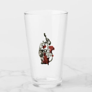 Wood bass player glass