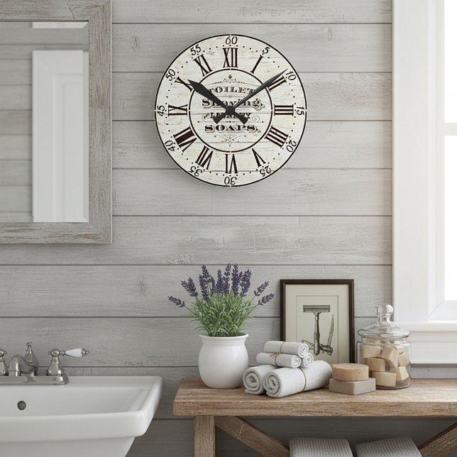 Wood bath round clock (Creator Uploaded)