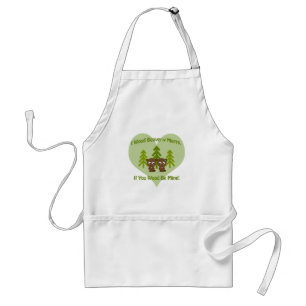 Wood beavery merry if you wood be mine standard apron