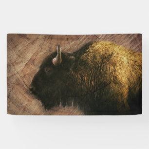 Wood Bison Buffalo Banner