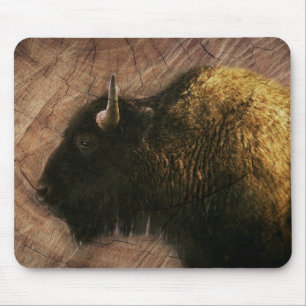 Wood Bison Buffalo Mouse Mat