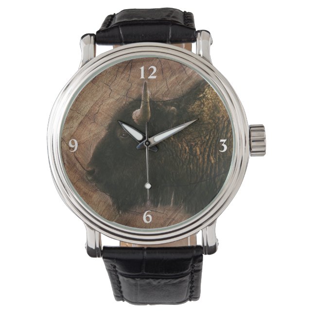 Wood Bison Buffalo Watch (Front)