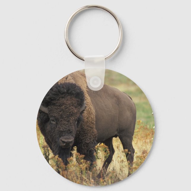 Wood Bison Keychain (Front)