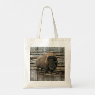 Wood Bison Tote Bag