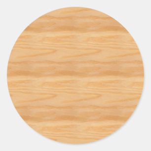 Wood Blank Template Elegant Personalised Trendy Classic Round Sticker