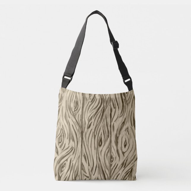 wood boards crossbody bag (Front)
