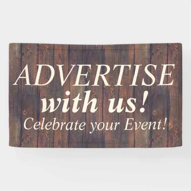 WOOD BOARDS seamless pattern + your ideas Banner (Horizontal)