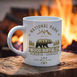 Wood Buffalo National Park Vintage Bear Coffee Mug