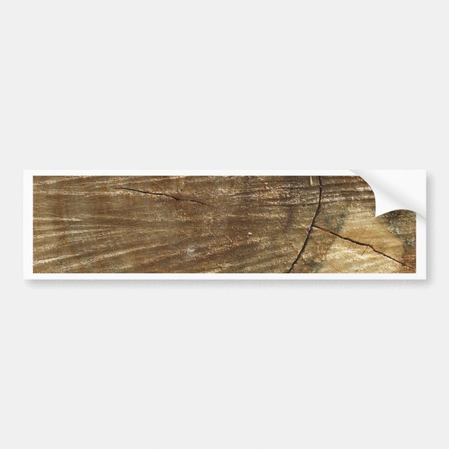 wood bumper sticker (Front)