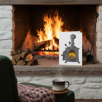 Wood Burner Stove Card