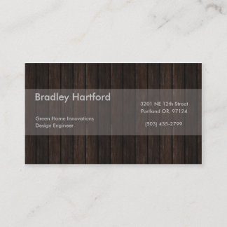 Wood Business Card