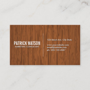 Wood Business Card