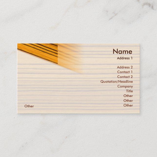 Wood - Business Card (Front)