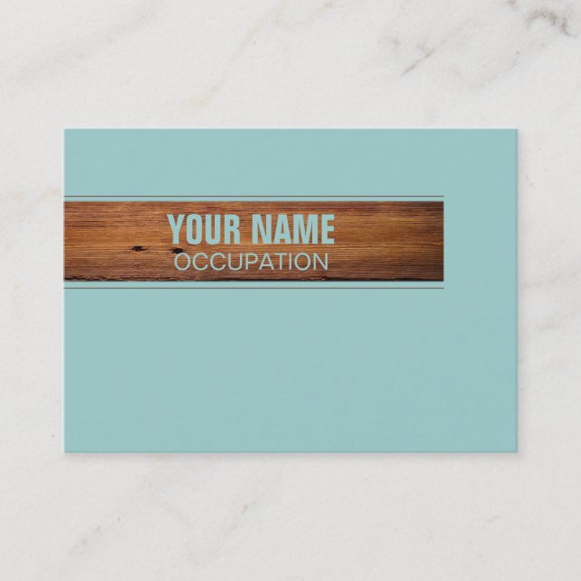 Wood - Business Card (Front)