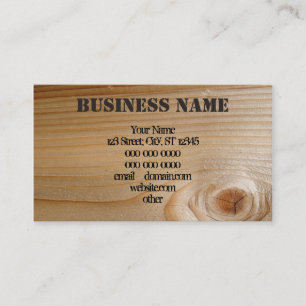 Wood Business Card
