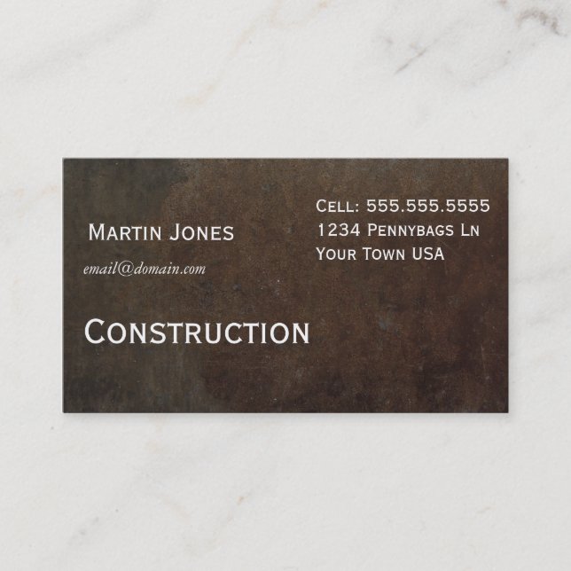 Wood Business Card (Front)
