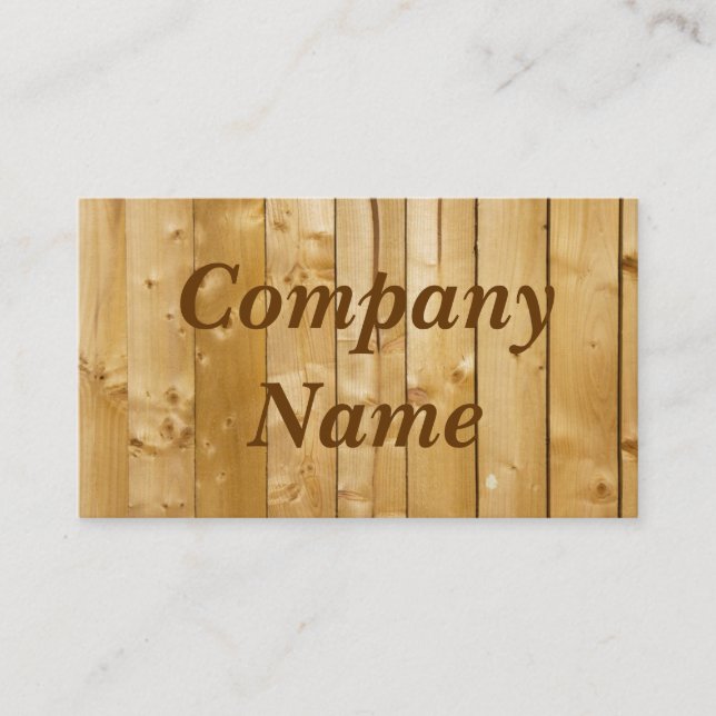 Wood Business Card (Front)