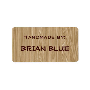 Wood / Carpenter hand made labels