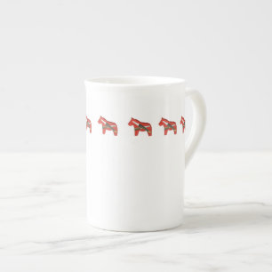 Wood Carver's Horse Bone China Cup
