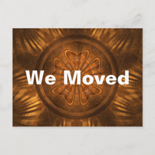 Wood Carving Announcement Postcard