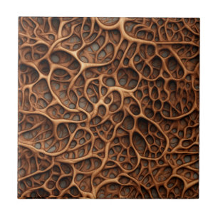 Wood Carving Ceramic Tile