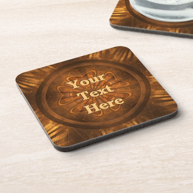 Wood Carving Coaster (Left Side)