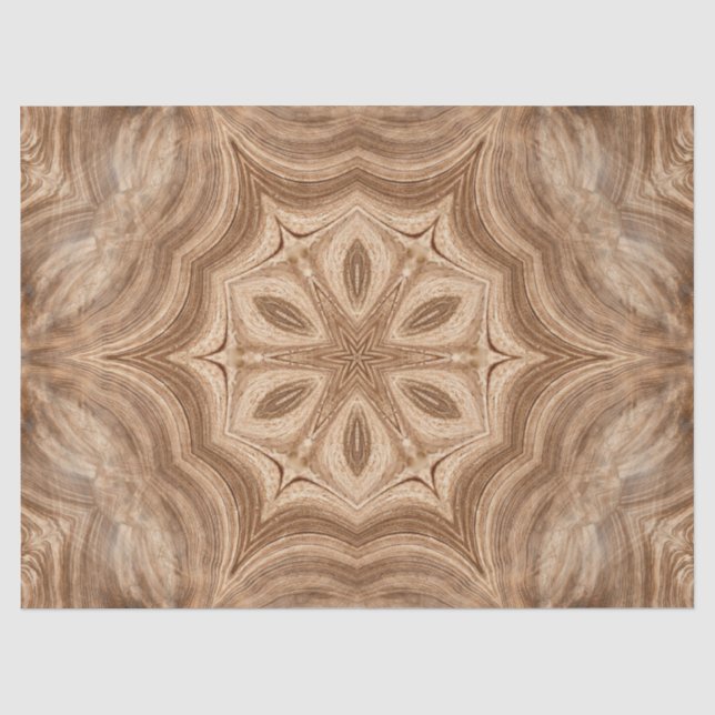 Wood carving rosette tissue paper (Front)