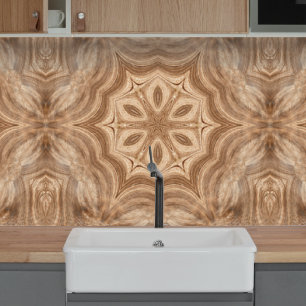 Wood carving rosette Wallpaper