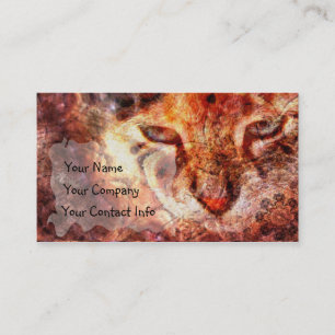 Wood Cat Business Card Template