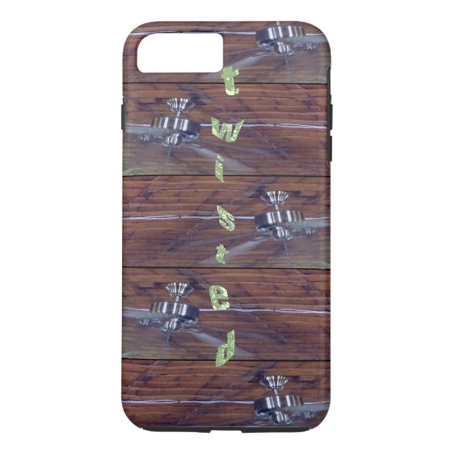 Wood Ceiling, Chrome Fans Case-Mate iPhone Case (Back)