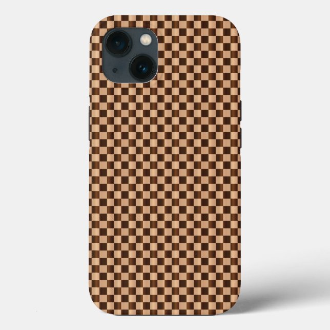 Wood: Chequerboard Inlay Case-Mate iPhone Case (Back)