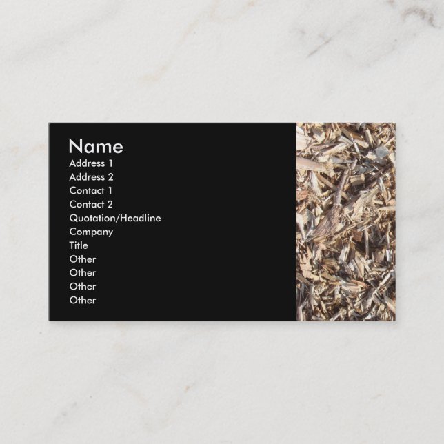 Wood Chips Business Card (Front)