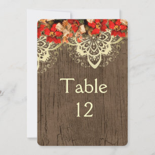 Wood Christmas Snowtime Table card