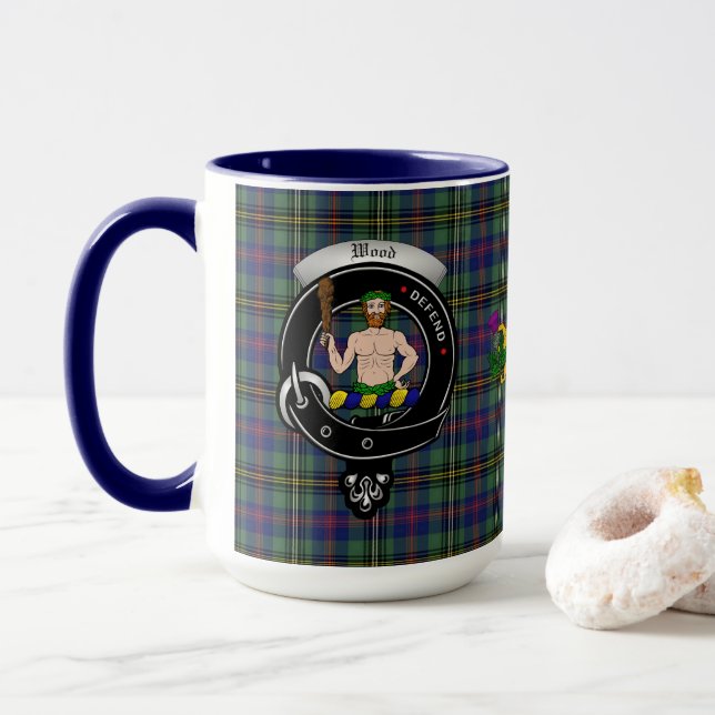 Wood Clan Badge Combo 15oz Mug (With Donut)