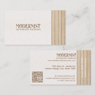 Wood & Concrete Architecture, Interior Design Business Card