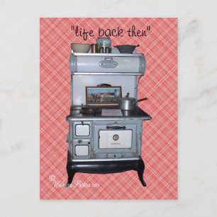 Wood Cookstove Postcard #1- customise