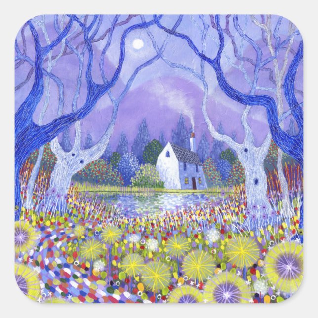 Wood Cottage 2013 Square Sticker (Front)