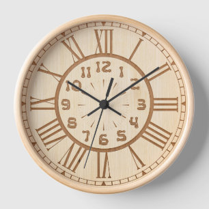 wood crafted Wall Art & Décor Clock