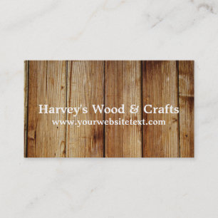 Wood Crafts Construction Business Card