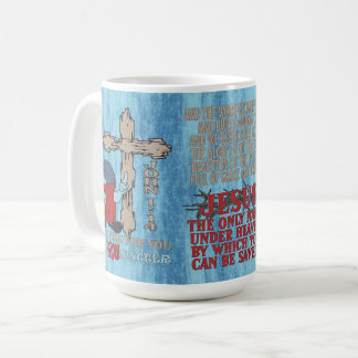 Wood Cross Cuz You Matter John 1 14 T-Shirt Coffee Mug