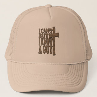 Wood Cross of Christ 3d Christian Design Trucker Hat