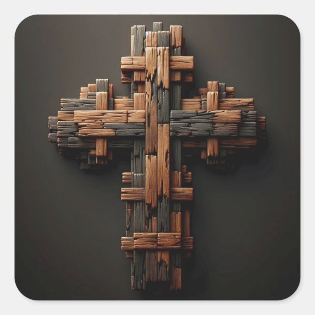 Wood Cross Stickers (Front)