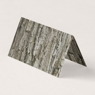 wood Custom Horizontal Tent Fold Folded Business Card
