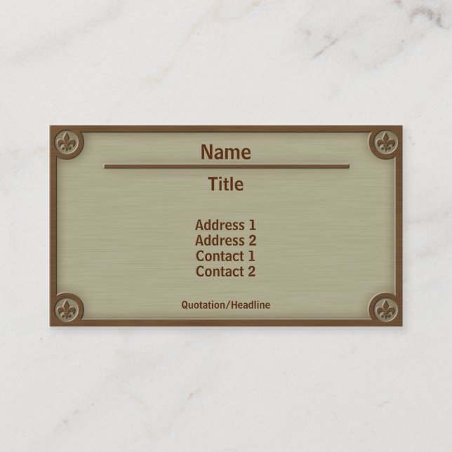 Wood Cutout Business Card (Front)