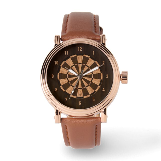 Wood Dartboard Watch (Front)